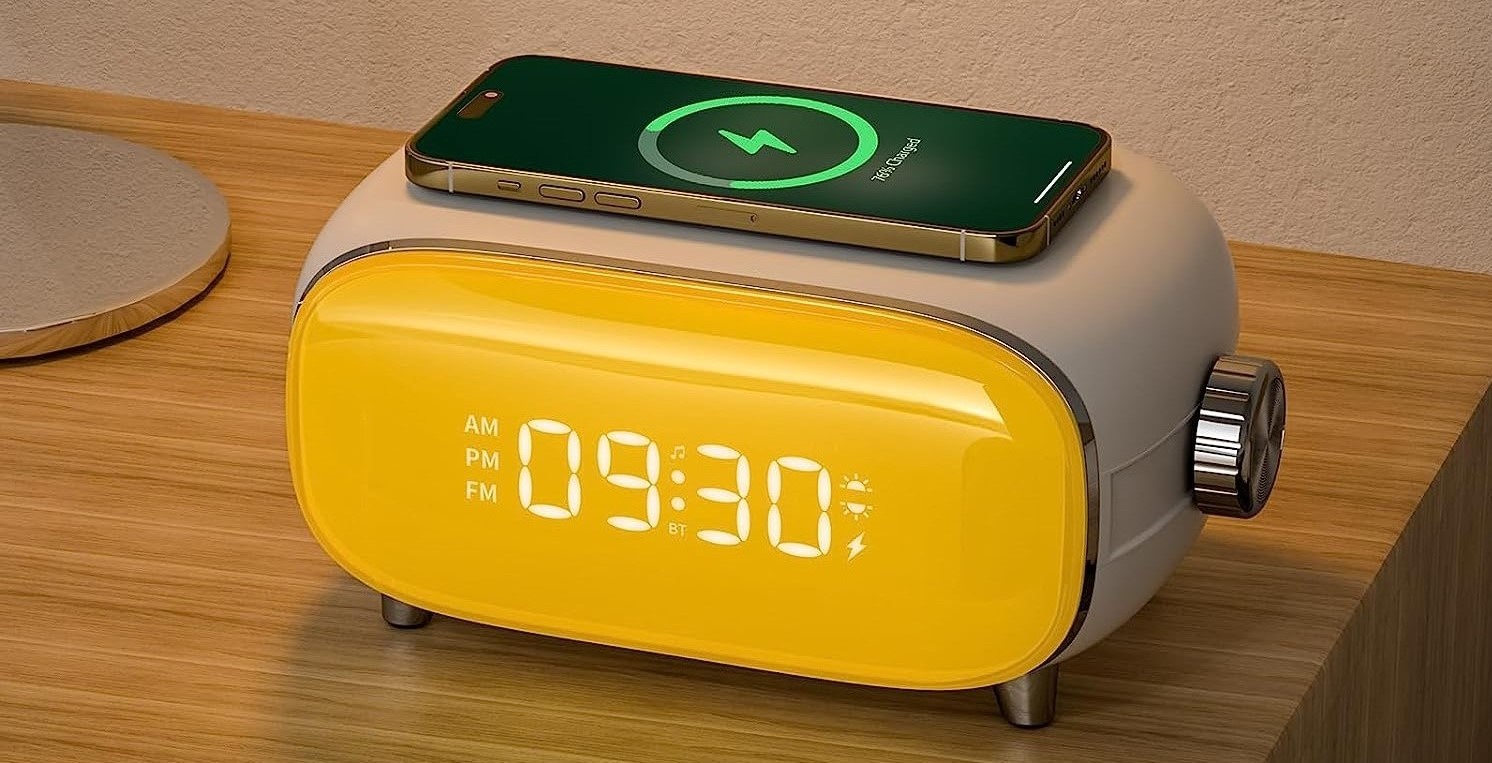 Wireless Charger Sunrise Alarm Clock 