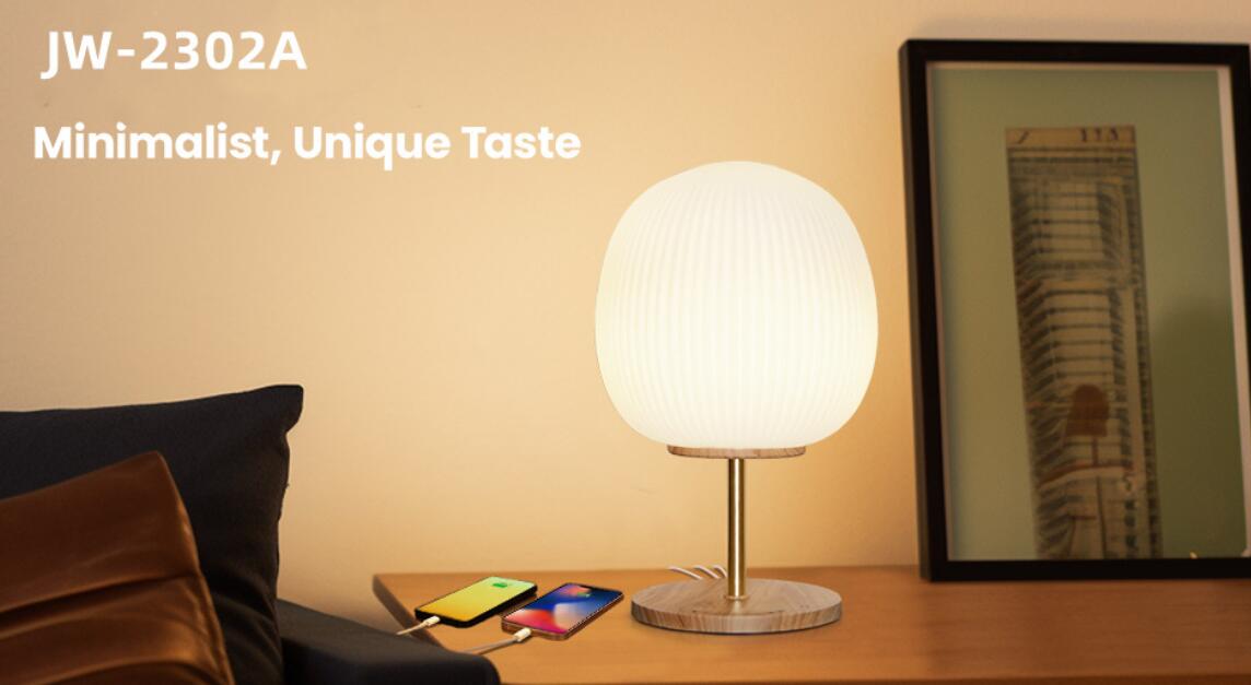 Bedside Table Lamp With USB Port